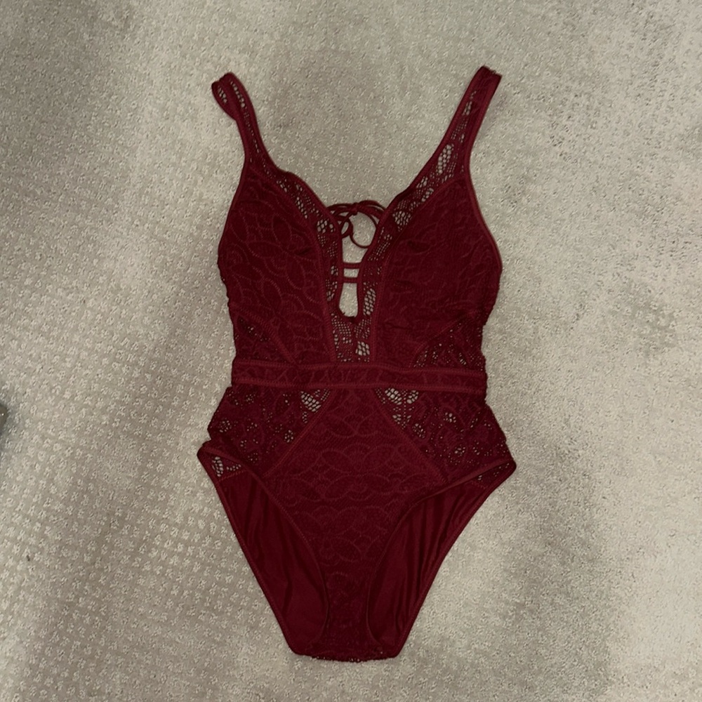 Burgundy Becca Swim - Size Med